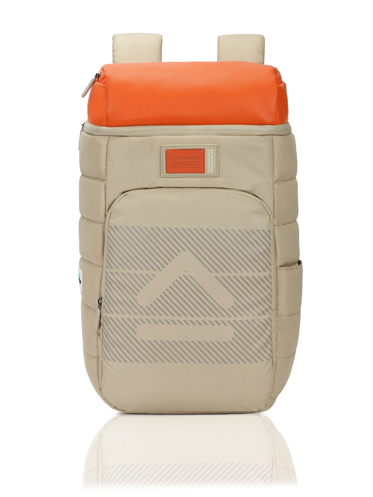 uppercase Ryder 15" Laptop Backpack Water Repellent College Travel Bag 26L Beige