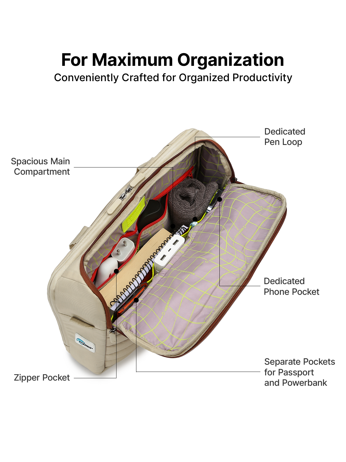 Shop Omega 03 Beige Messenger Bag Online | uppercase