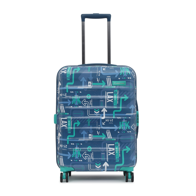 Hard Trolley Bags | Blue Travel Suitcase - uppercase