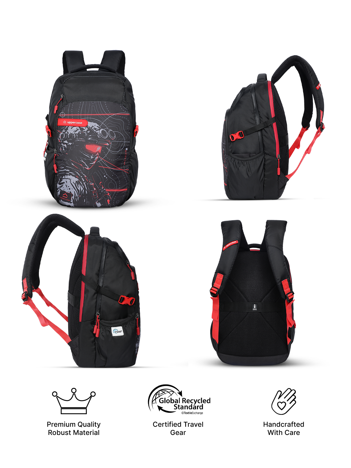 Get Pixel 2024 Black Backpack Laptop Bag