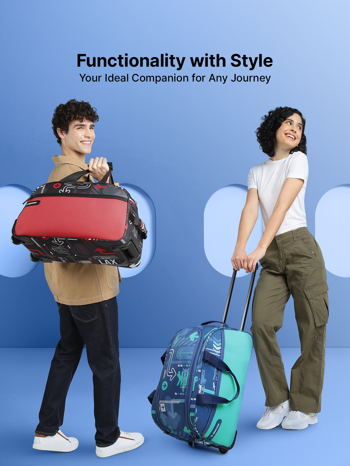 JPKT Denim Blue Small Duffle Bag |Travel & Gym