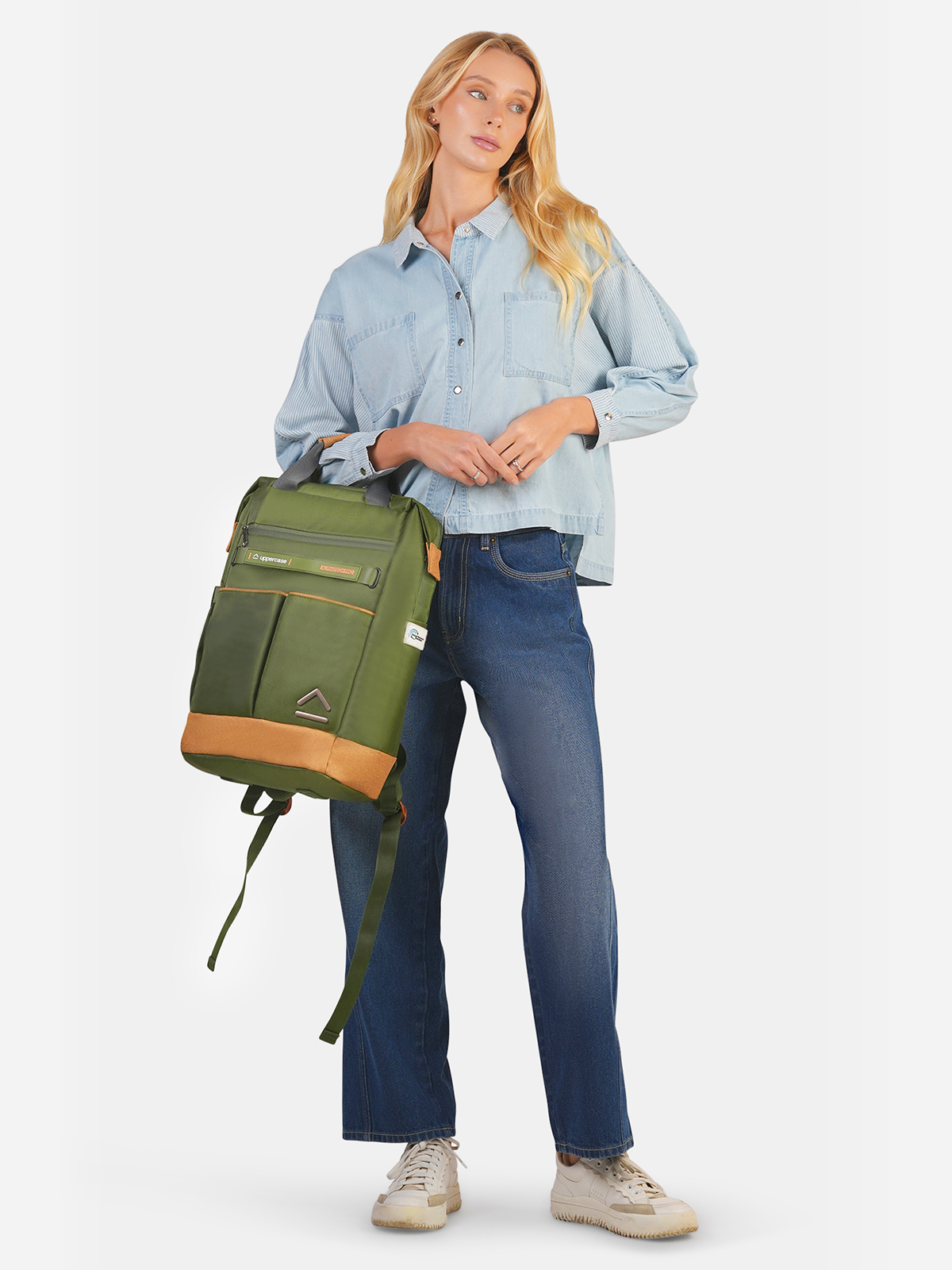 Buy Eco-friendly Oak Alphatech Pro Olive Green Laptop Totepack
