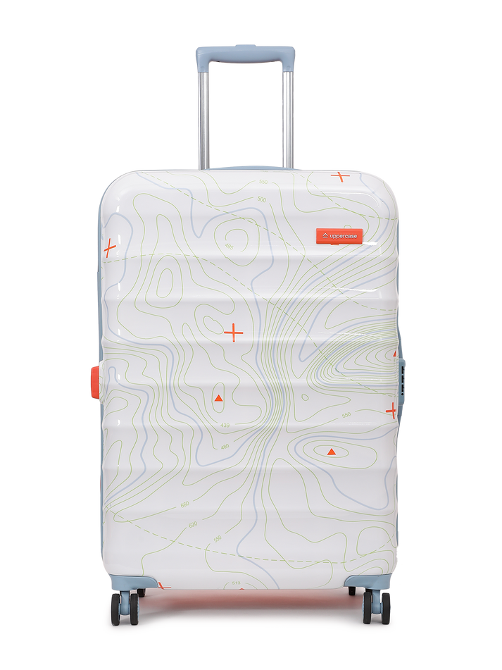 Hard Suitcase Dual Tone Hard Shell Suitcase uppercase