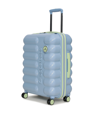 uppercase Astro 66cm (Medium) | Check-in Trolley Bag | Sustainable Hardsided Luggage | Dual Wheel Suitcase | Flushed TSA Lock & Anti-Theft Zippers | Suitcase for Men & Women | 2000 Days Warranty (Powder Blue)