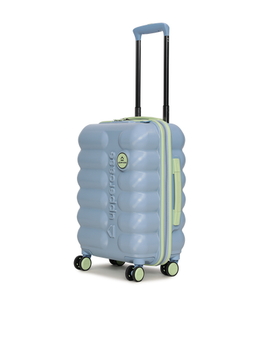 uppercase Astro 56cm (Small) | Cabin Trolley Bag | Sustainable Hardsided Luggage | Dual Wheel Suitcase | Flushed TSA Lock & Anti-Theft Zippers | Suitcase for Men & Women | 2000 Days Warranty (Powder Blue)