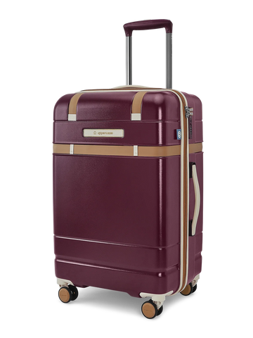 Chester Maroon Medium Trolley
