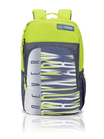 uppercase Campus 2504 Sustainable School Backpack | 2025 Collection | Well - Padded, Double Compartment with File Sleeve, Organizers, Side Bottle Pocket| For Boys & Girls | 500 Days Warranty | Blue