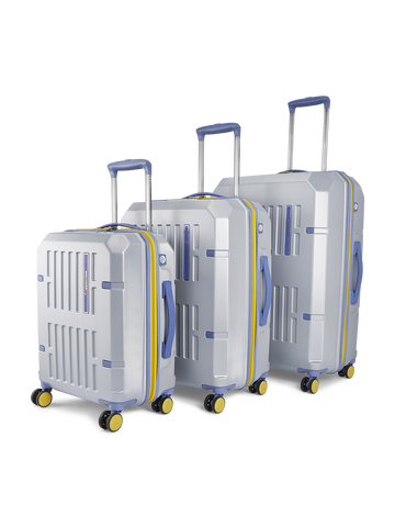 Hexa Silver Set of 3 (S+M+L) Trolley Turn on screen reader support