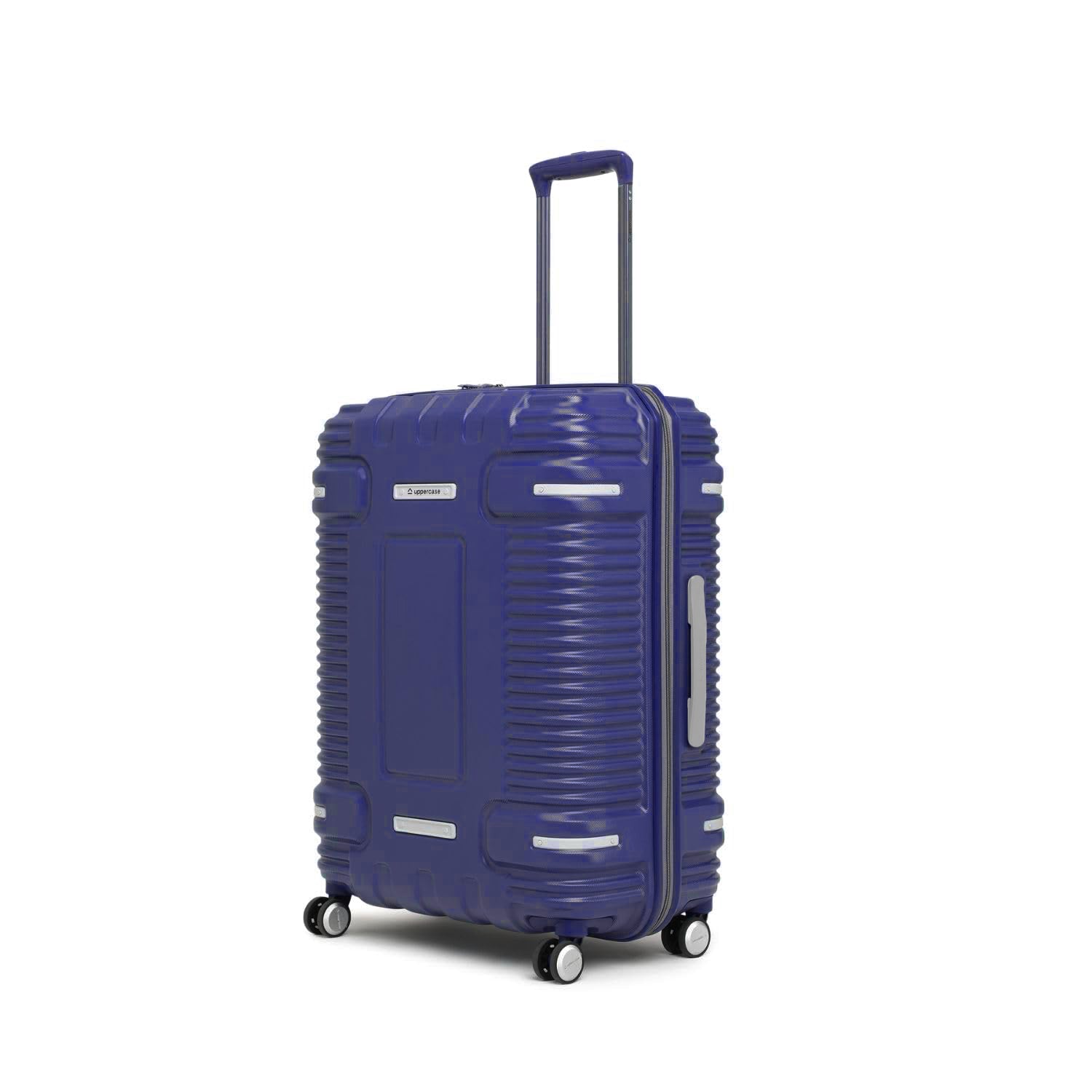 uppercase Ridge Large Check in 74cm TSA Lock 8 Wheels Hard Trolley Bag Marine Blue