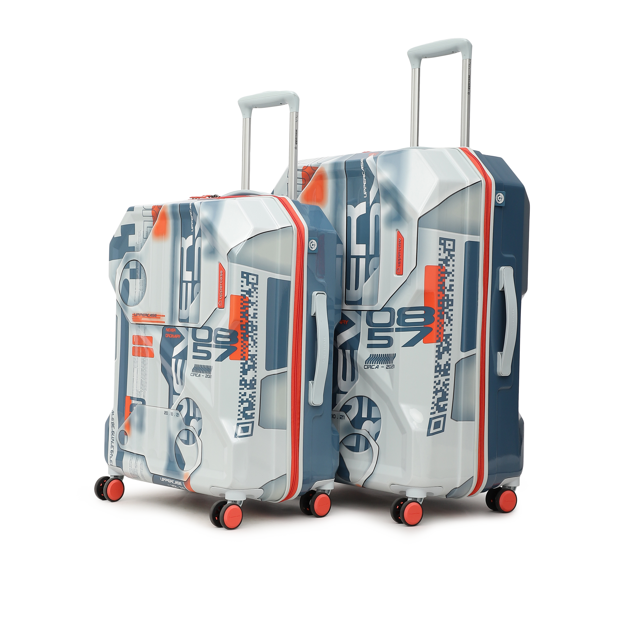 Delta Blue Set of 2 (M+L) Trolley