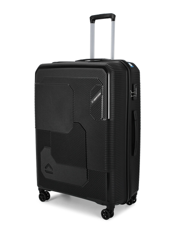 Graphite Hard Luggage Trolley Bag Large Noir Signature