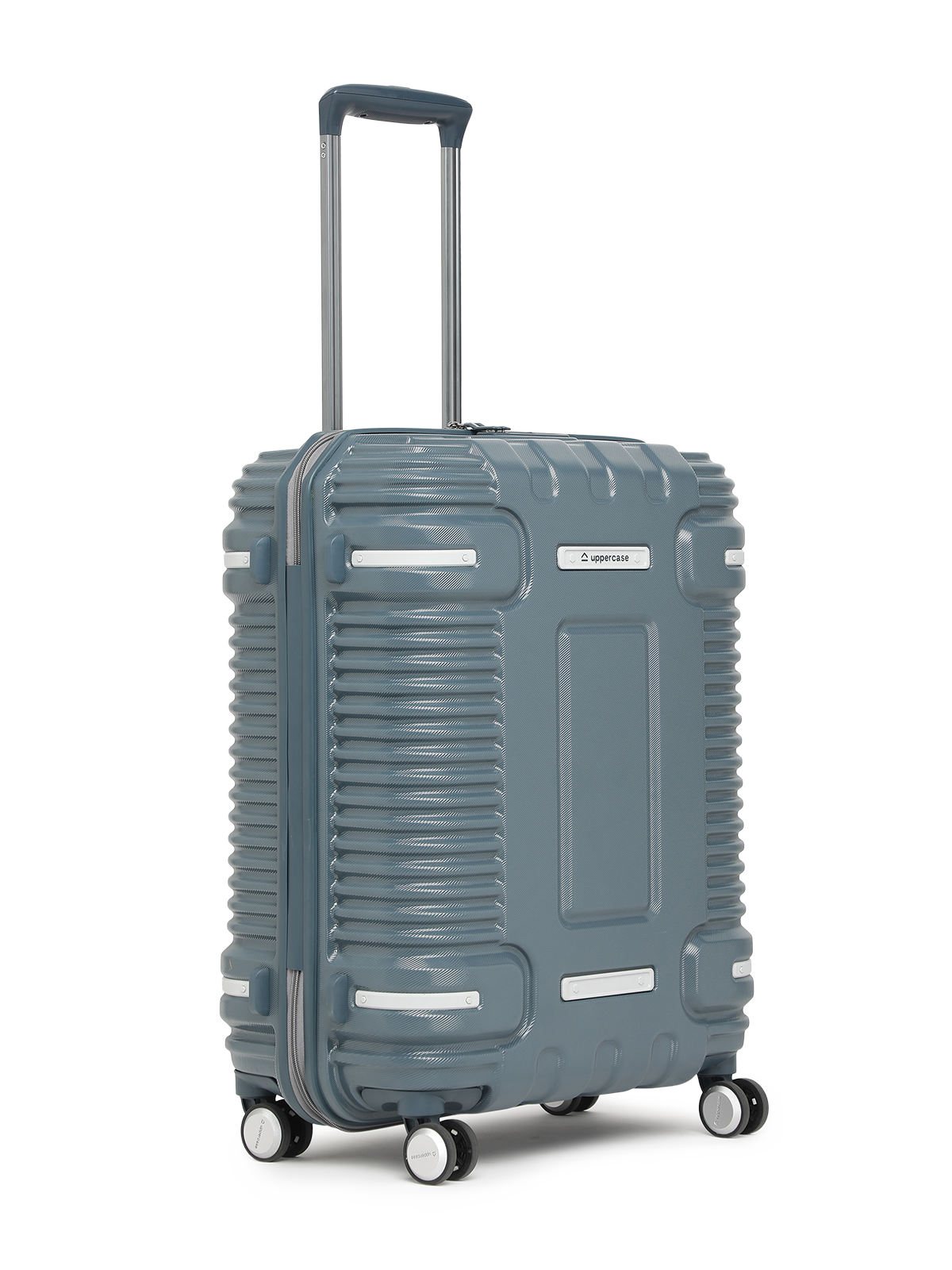 Ridge Hard Luggage Trolley Bag Medium Blue