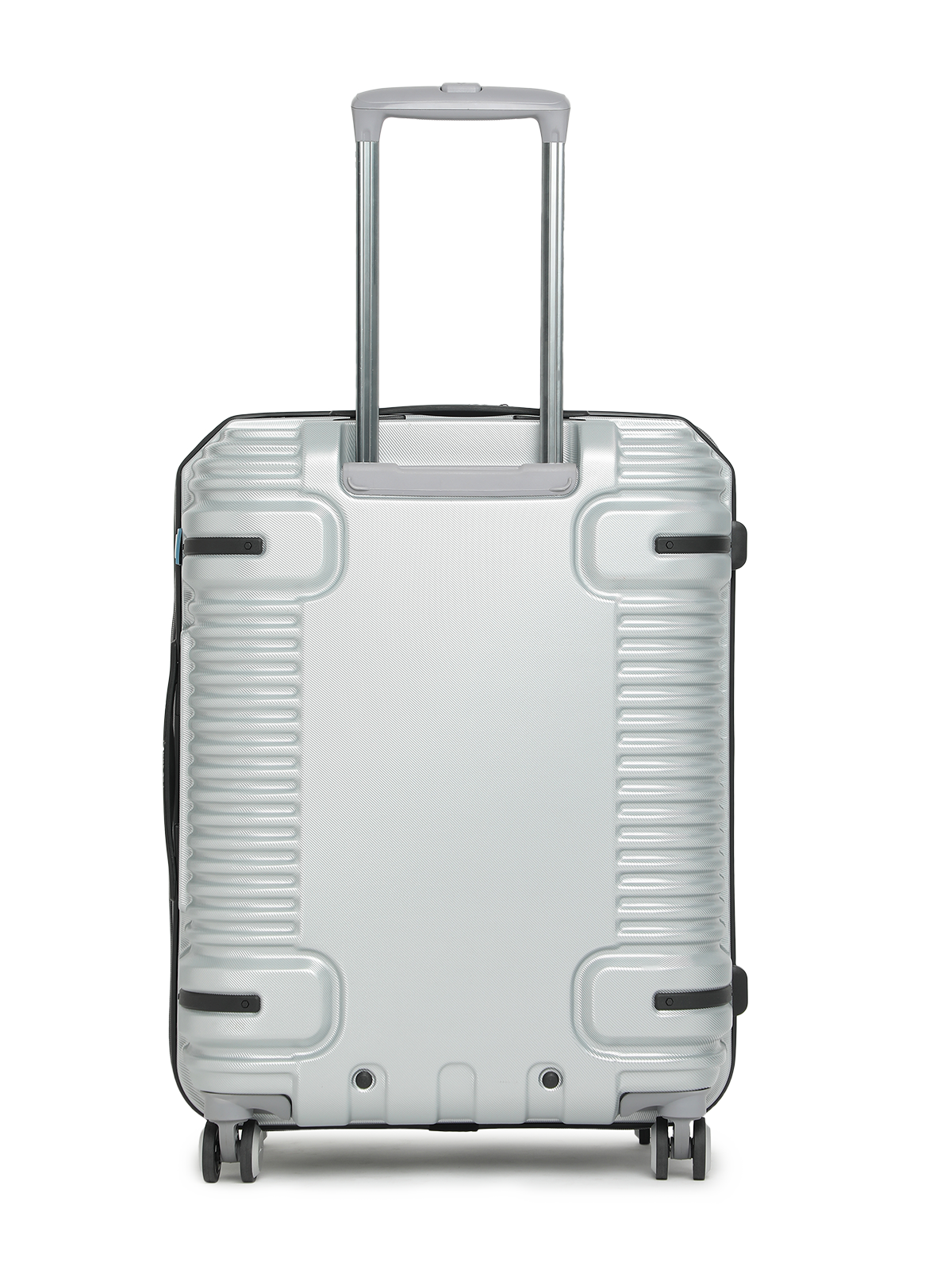 Ridge Hard Luggage Trolley Bag Medium Silver