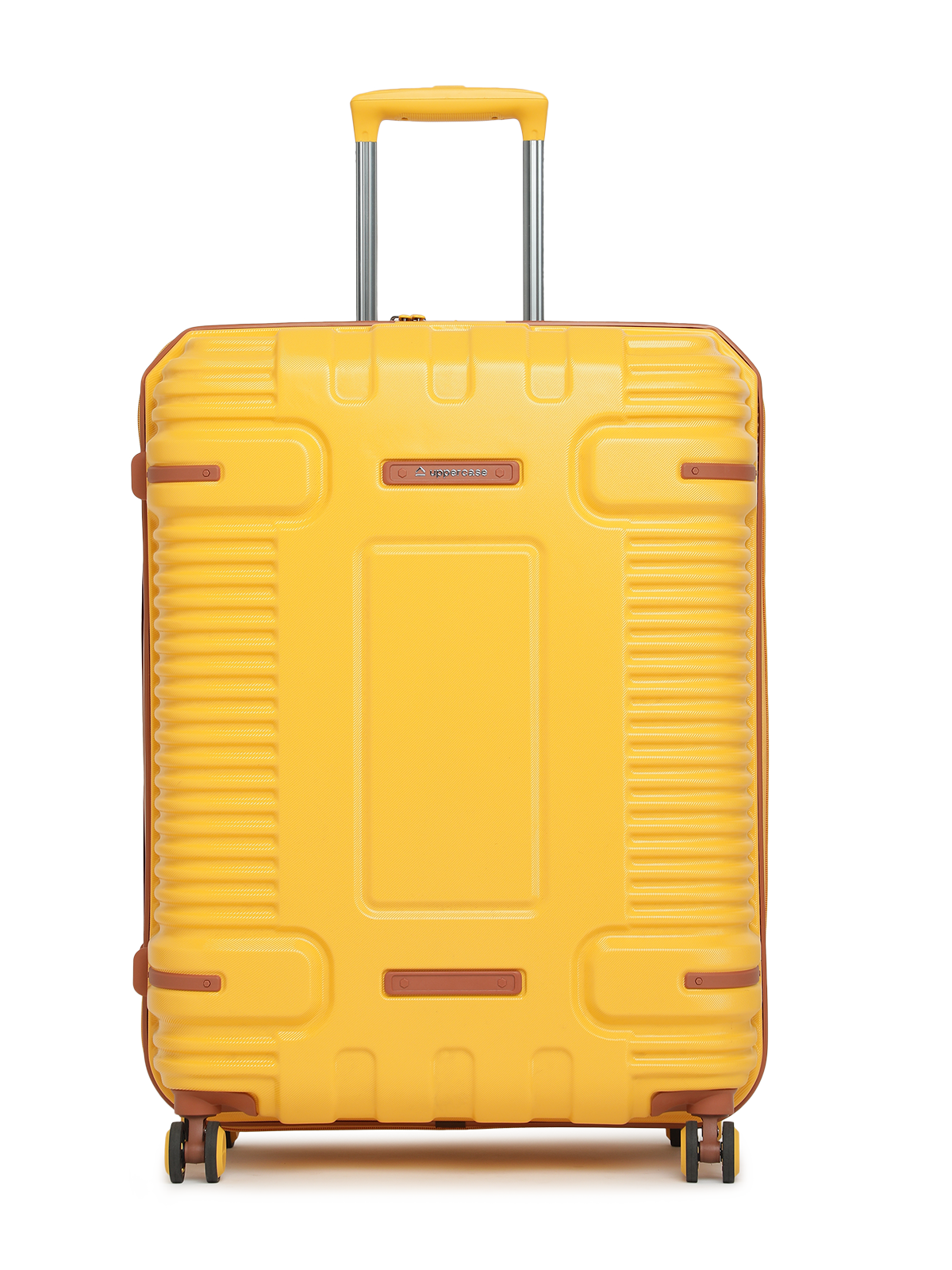 Ridge Hard Luggage Trolley Bag Large Yellow