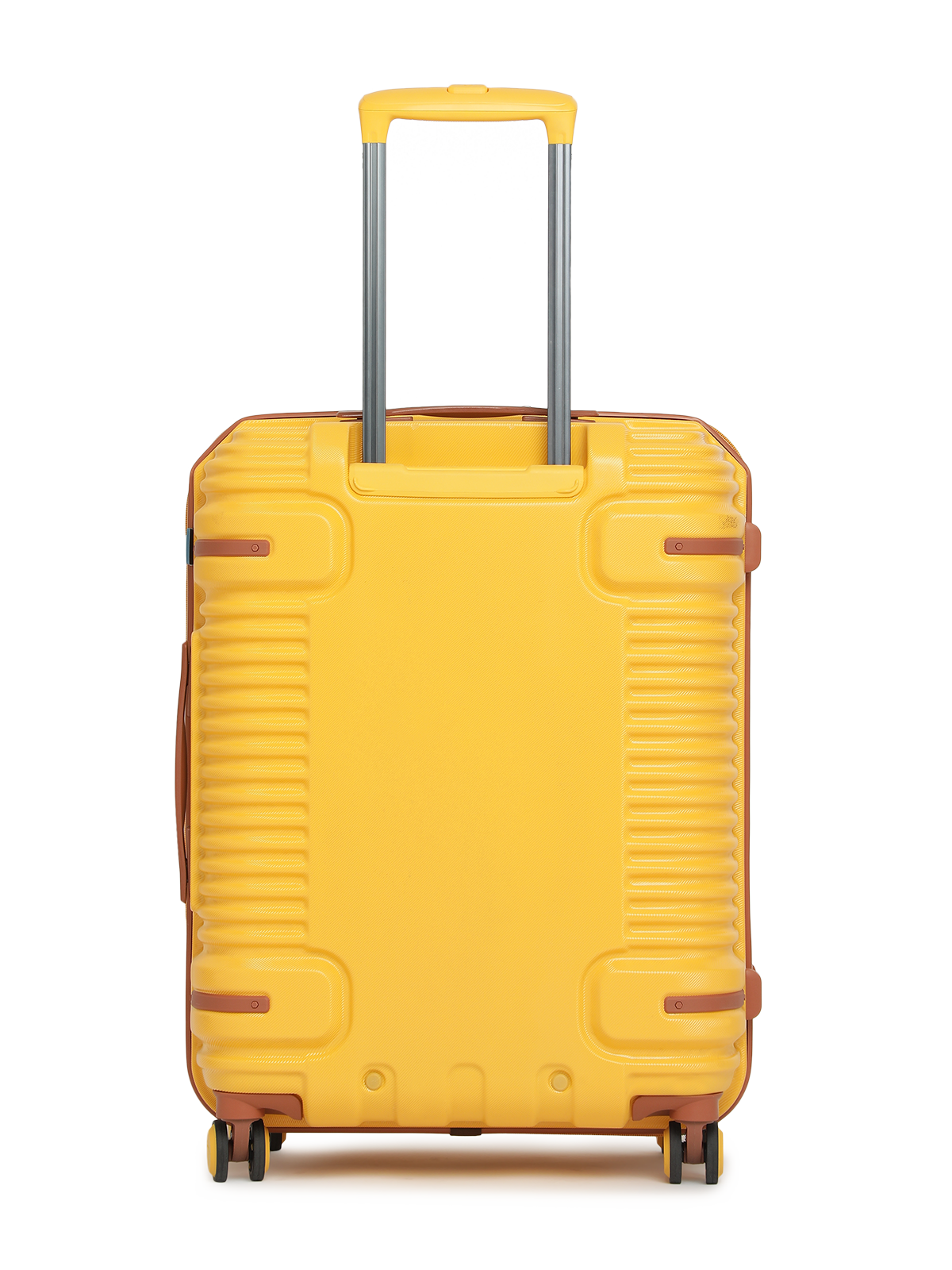 Ridge Hard Luggage Trolley Bag Medium Yellow