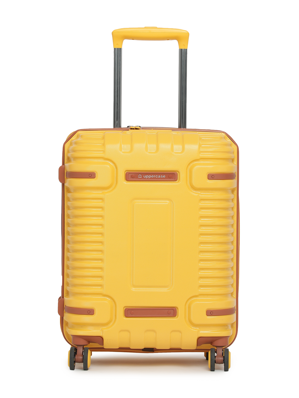 Ridge Hard Luggage Trolley Bag Cabin Yellow