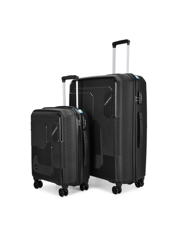 Graphite Hard Luggage Trolley Bag Set of 2 (S+L) Noir Signature