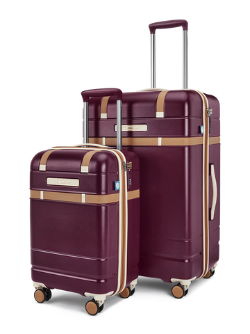 Chester Maroon Set of 2 (S+L) Trolley