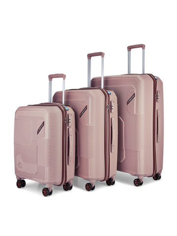 Graphite Hard Luggage Trolley Bag Set of 3 (S+M+L) Clay Whisperer
