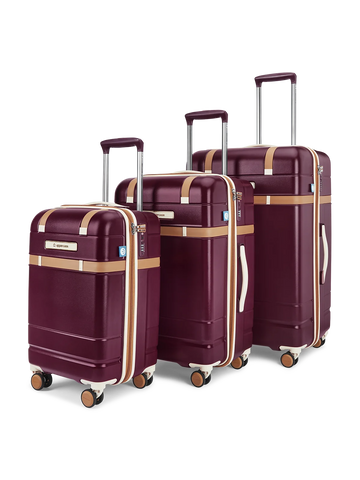Chester Maroon Set of 3 (S+M+L) Trolley