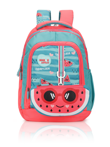 uppercase Sprout 2501 Sustainable School Backpack | 2025 Collection | Well-Padded, Double Compartment with Pencil Pouch, Organizers, Side Bottle Pocket| For Boys & Girls | 500 Days Warranty | Pink