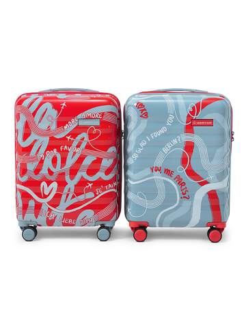 Serendipity Coral & Aqua Set of 2 Small Trolley