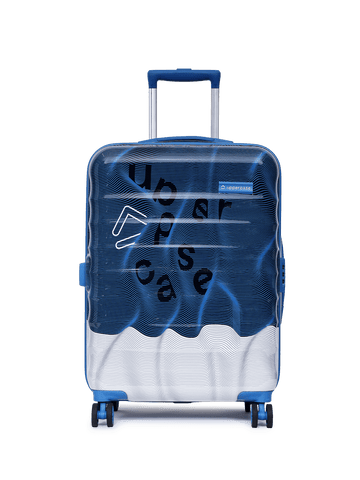 uppercase Ripple Medium Check in 66cm Combination Lock Hard Trolley Bag Blue