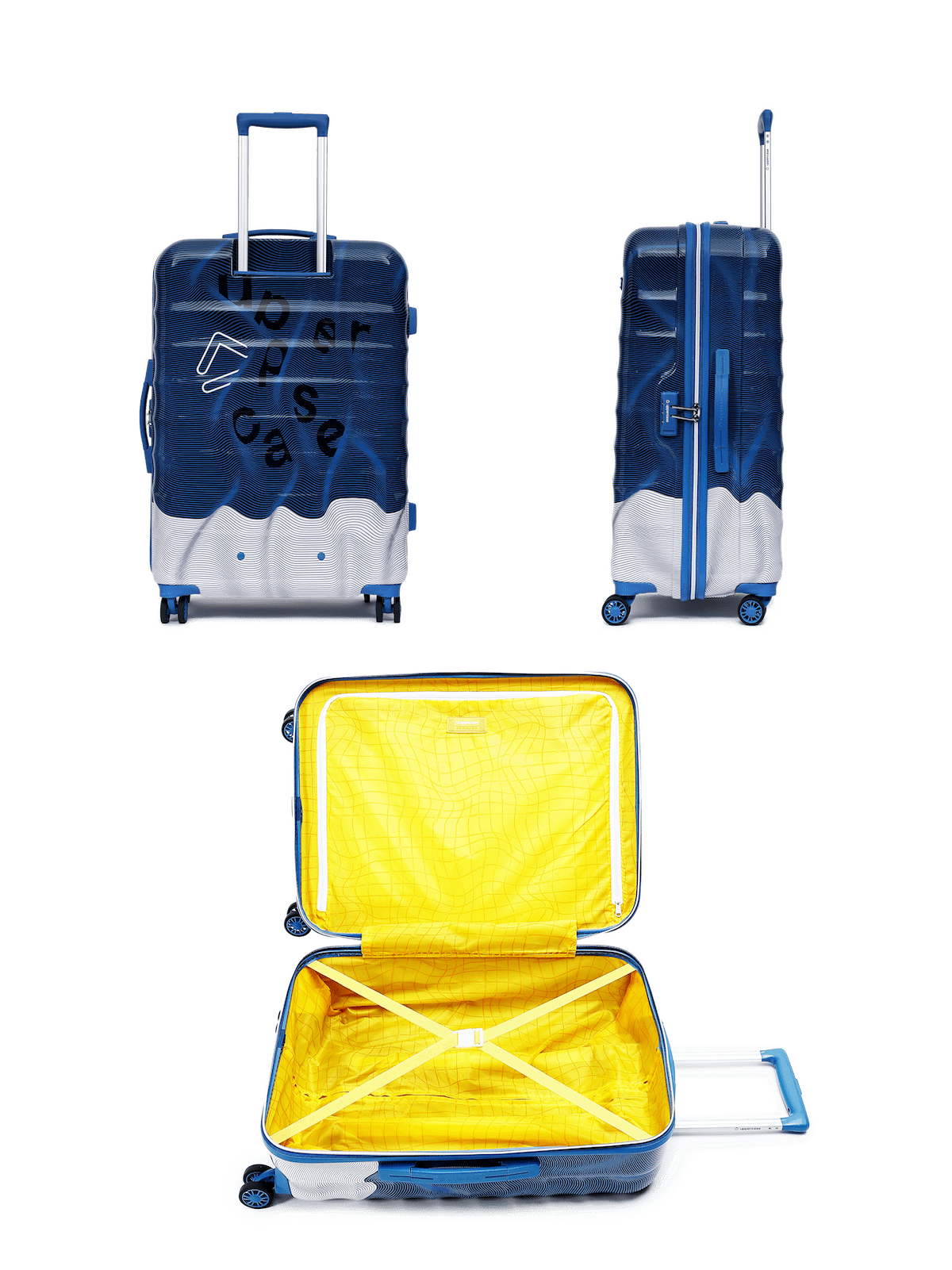 ⑩Air busA380／Blue Turtle1/230=約30cm Ripple Blue Large Polycarbonate Trolley Bag