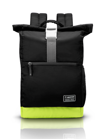 uppercase Roll Top 14.6" Laptop Backpack Water Repellent College Bag 14L Black