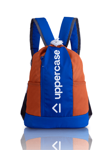 uppercase Drawstring Backpack Sustainable Water Repellent College Bag 12L RoyalBlue