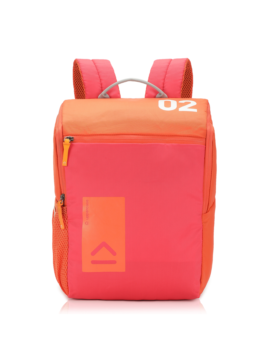 uppercase Daypack College Backpack Water Repellent Sustainable Bag 17L Orange