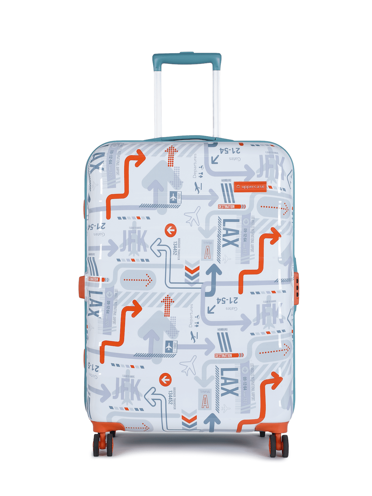 Buy CARRIALL Groove Set of 3 Polypropylene Grey Trolley Bags(55 cm,65 cm,75  cm) With 8 Wheels And TSA Lock | Shoppers Stop