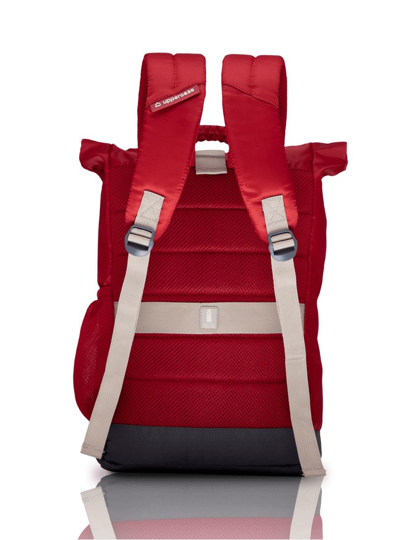 Roll Top Red Backpacks Durable and Stylish