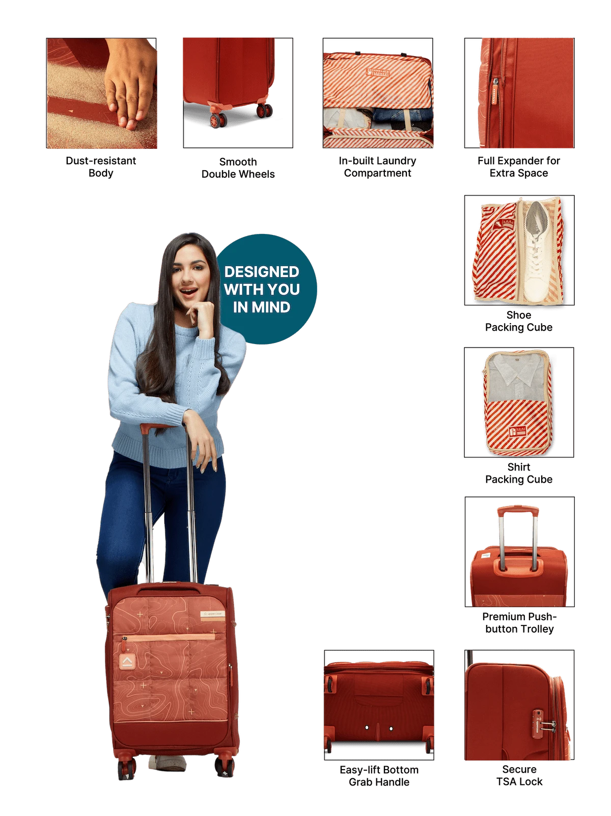 Soft Trolley Bags Small Cabin Trolley Bags