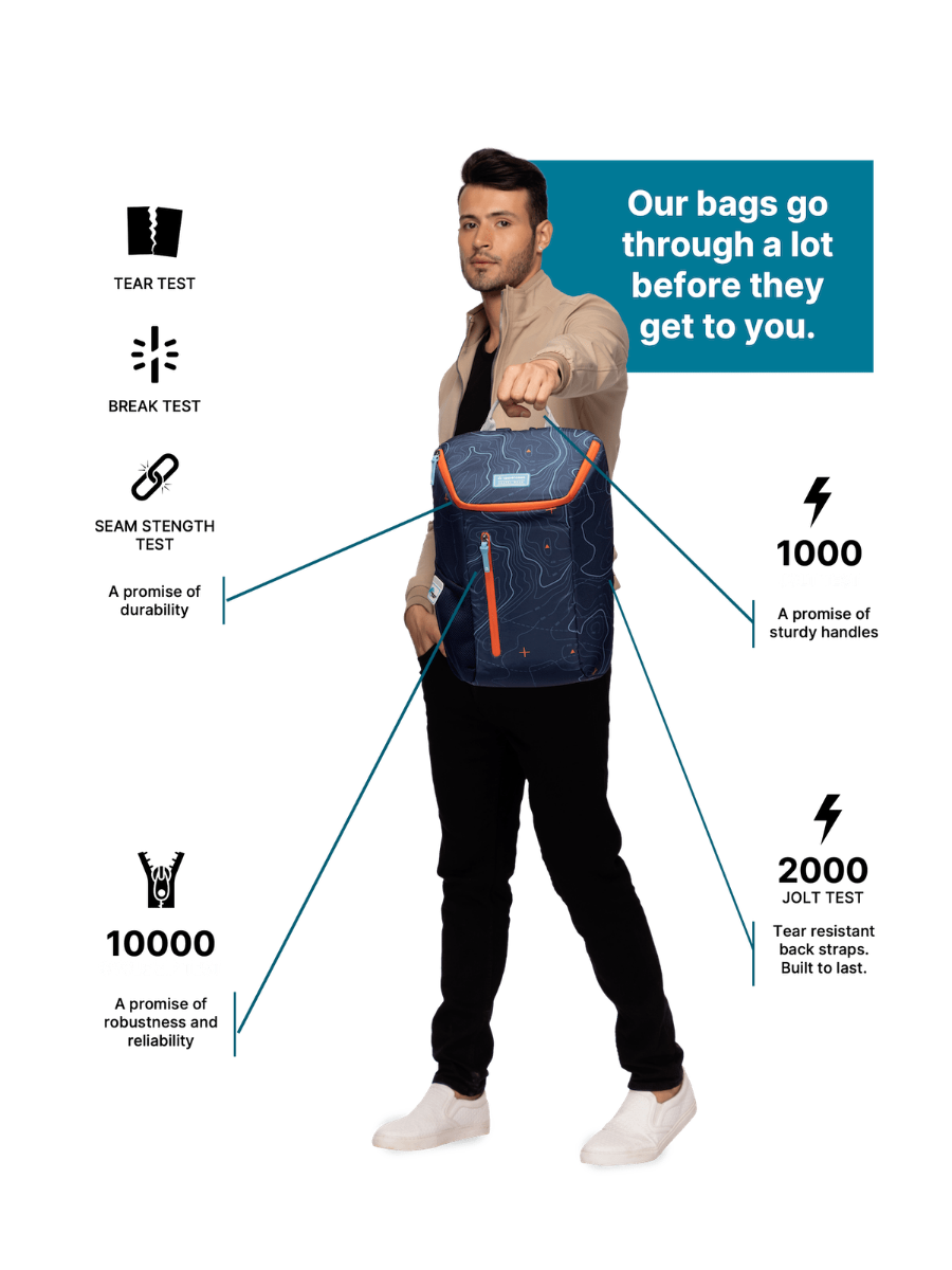 Backpack Function Printed Laptop Backpack: Style Meets Function | Blue Backpacks